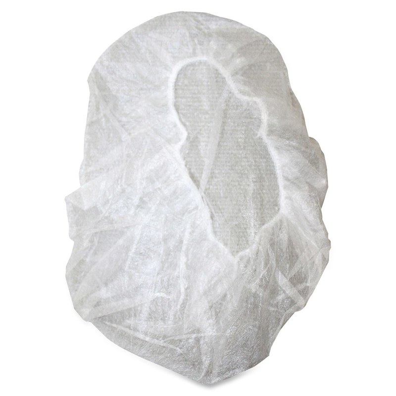Genuine Joe Nonwoven Bouffant Cap - Recommended for: Hospital, Laboratory - 21in Stretched Diameter - Polypropylene - White - 1000 / Carton MPN:85140CT