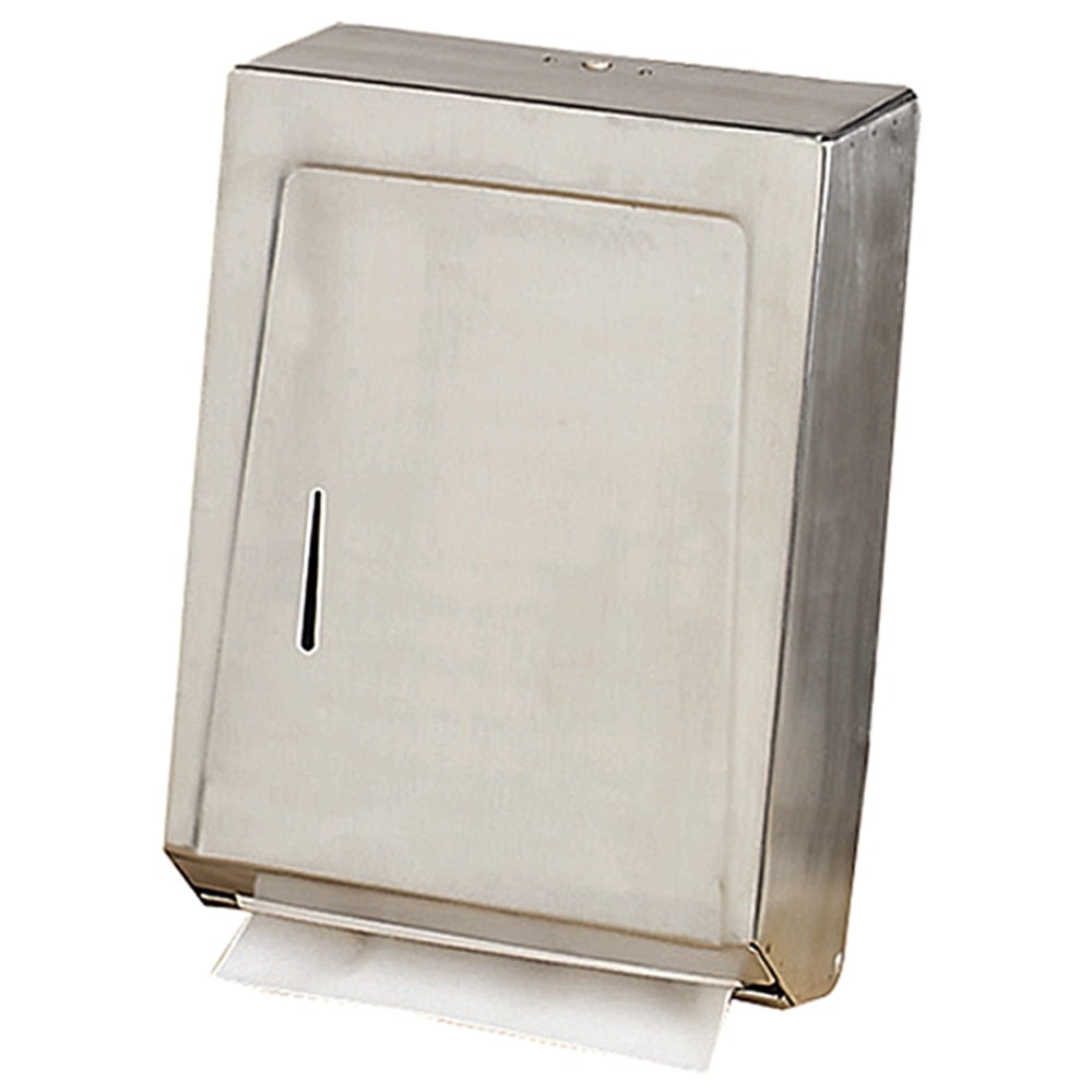 Genuine Joe C-Fold/Multi Towel Cabinet, Stainless Steel MPN:02198
