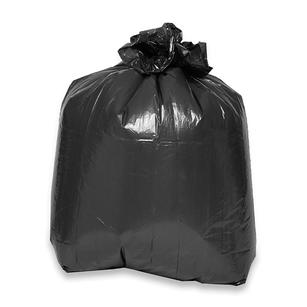 Genuine Joe 2-Ply Puncture-Resistant Liners, 45 Gallons, 40in x 46in, 0.7 mil, Brown/Black, Box Of 40 MPN:04046