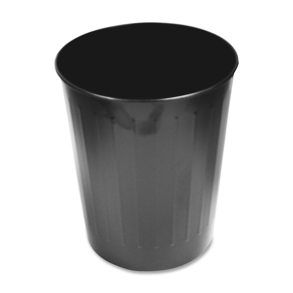 Genuine Joe 6-Gallon Fire-Safe Trash Can, Black MPN:58897