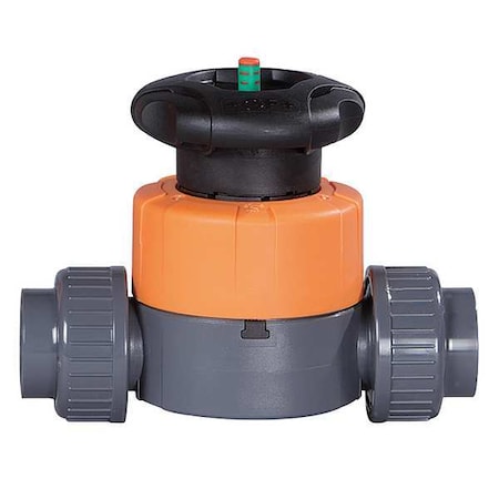 Diaphragm Valve, 2-Way, 1/2 In, Socket/Thrd MPN:161514612