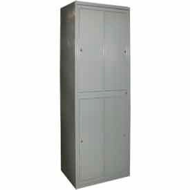 George O'Day 2-Tier 4 Door Garment Locker w/ Cam Lock 31