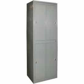 George O'Day 2-Tier 4 Door Garment Locker w/ Knob Lock 31