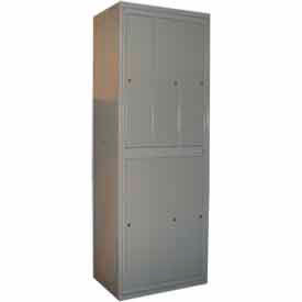 George O'Day 2-Tier 6 Door Garment Locker w/ Cam Lock 31