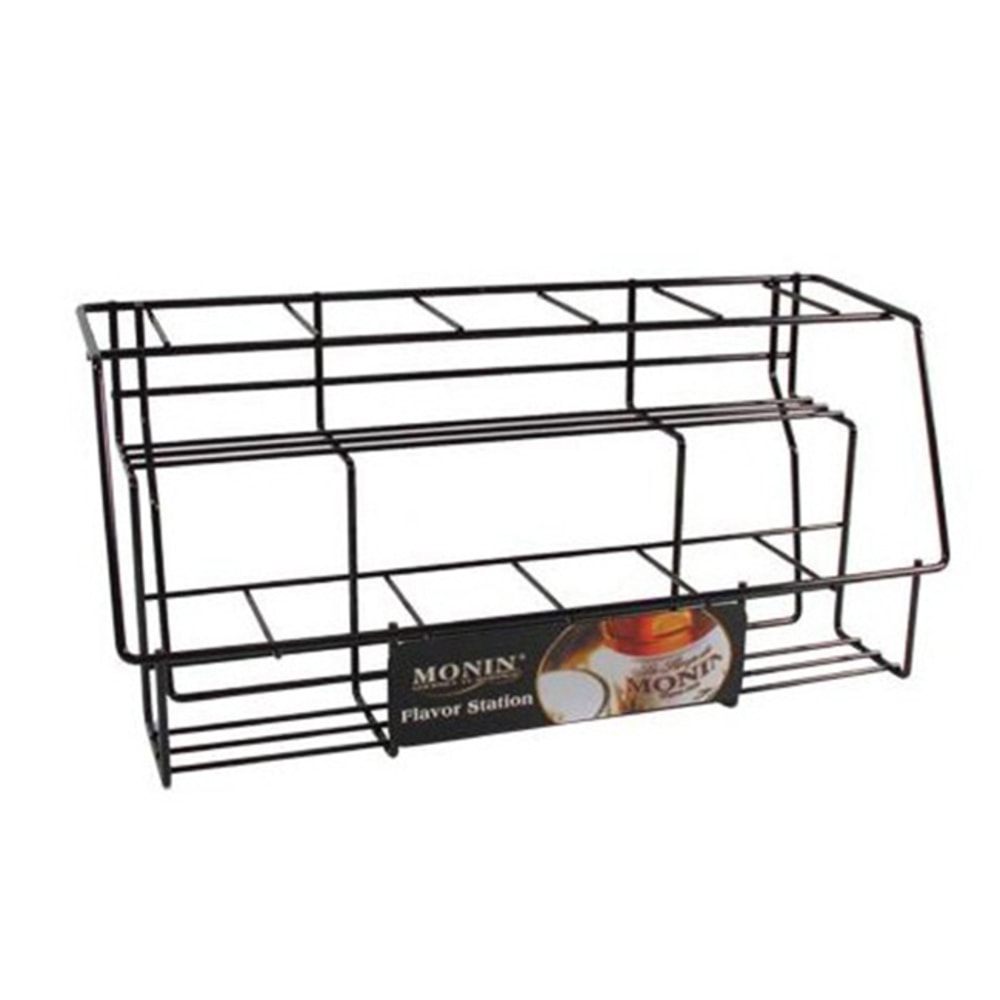 Monin 2-Tier Wire Syrup Bottle Rack, Black MPN:P231