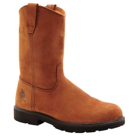 Men's Waterproof Wellington Boot, 12 W, Steel Toe, 11 in H, Brown, G4673 MPN:G4673