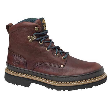 Men's Work Boot, 15 W, Steel Toe, 6 in H, Soggy Brown, G6374 MPN:G6374