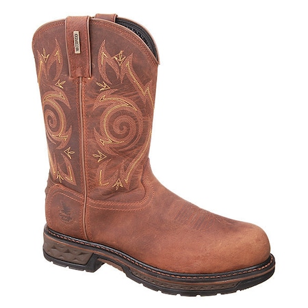 Men's Western Boot, 10, Composite Toe, 11 in H, Brown, GB00239 MPN:GB00239