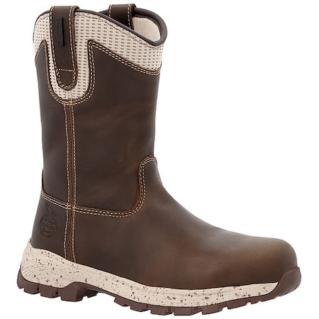 Women's Wellington Boot, 10, Alloy Toe, 10 in H, Dark Brown, GB00557 MPN:GB00557
