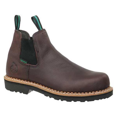Men's Waterproof Chelsea Work Boot, 8 M, Steel Toe, 5 in H, Soggy Brown, GR530 MPN:GR530