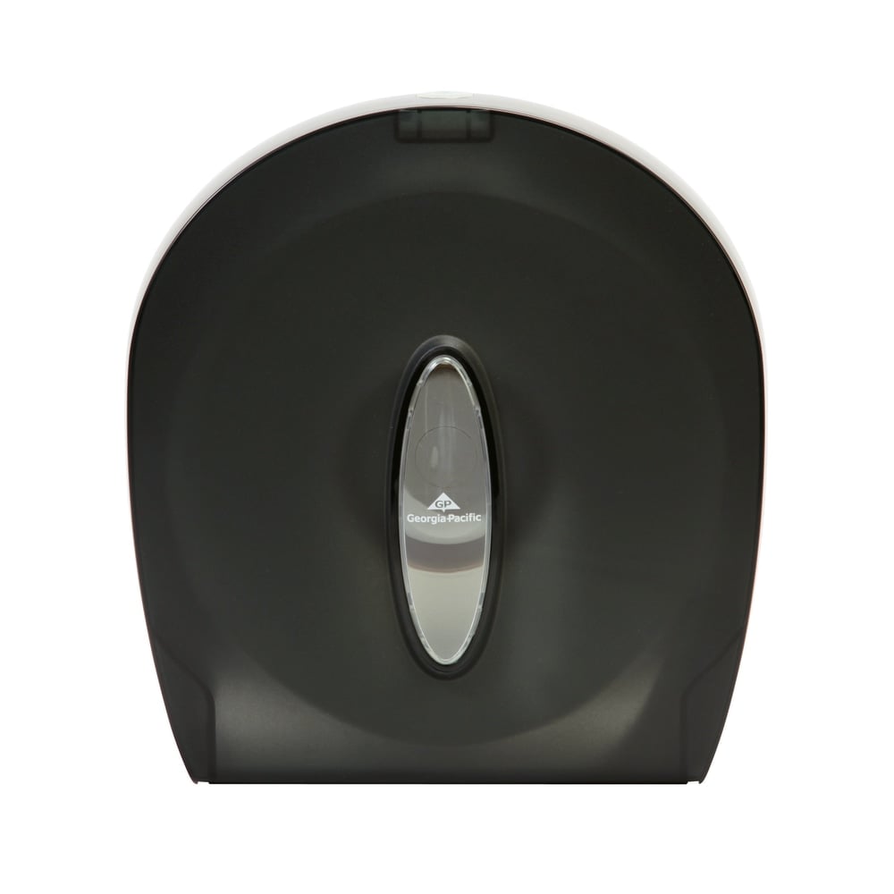 Georgia-Pacific 1-Roll Jumbo Jr. High-Capacity Toilet Paper Dispenser, Translucent Smoke MPN:59009