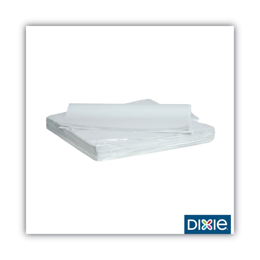 Dixie Ultra Grease-Resistant All-Purpose Dry Wax Paper Food Wrap, 15in x 16in, White, 1, 000 Sheets Per Pack, Carton Of 3 Packs MPN:GRC1516