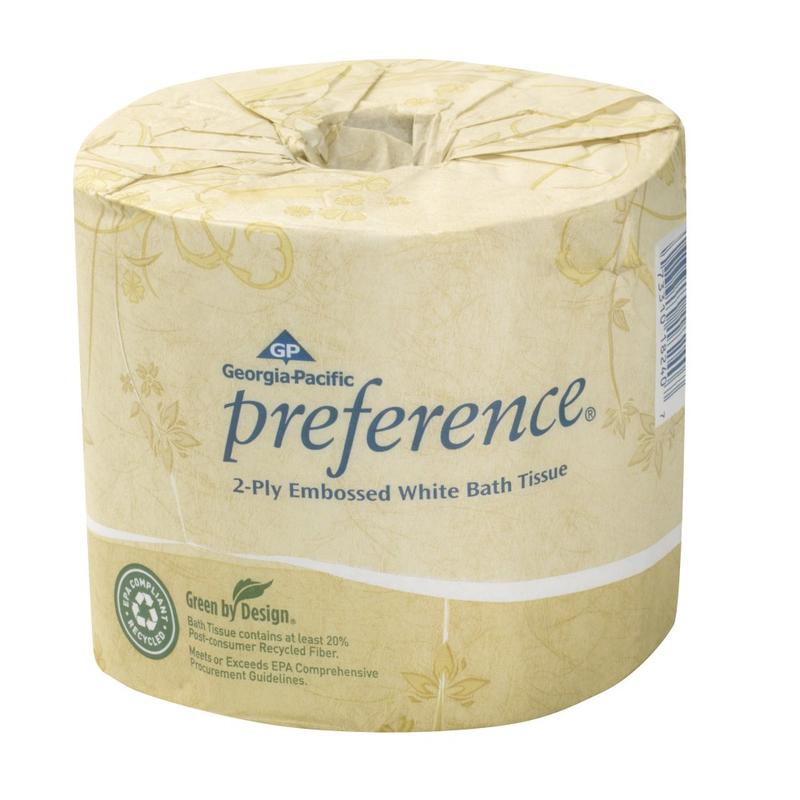 Georgia-Pacific Preference Embossed Toilet Paper, 550 Sheets Per Roll, Pack Of 40 Rolls MPN:18240/01