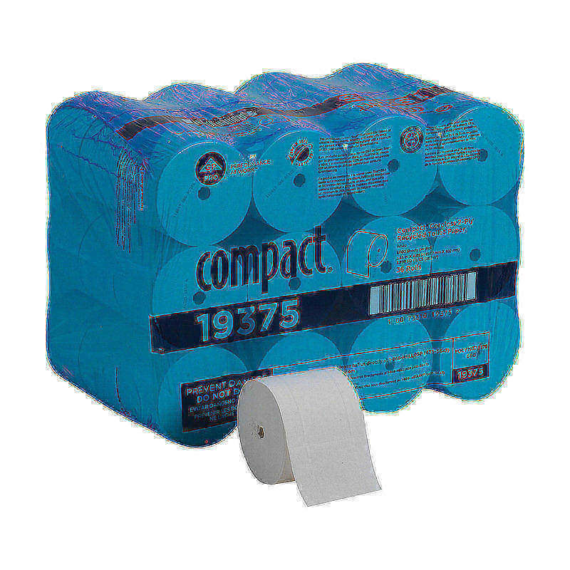 Compact by GP PRO Coreless 2-Ply Toilet Paper, 1000 Sheets Per Roll, Pack Of 36 Rolls MPN:19375