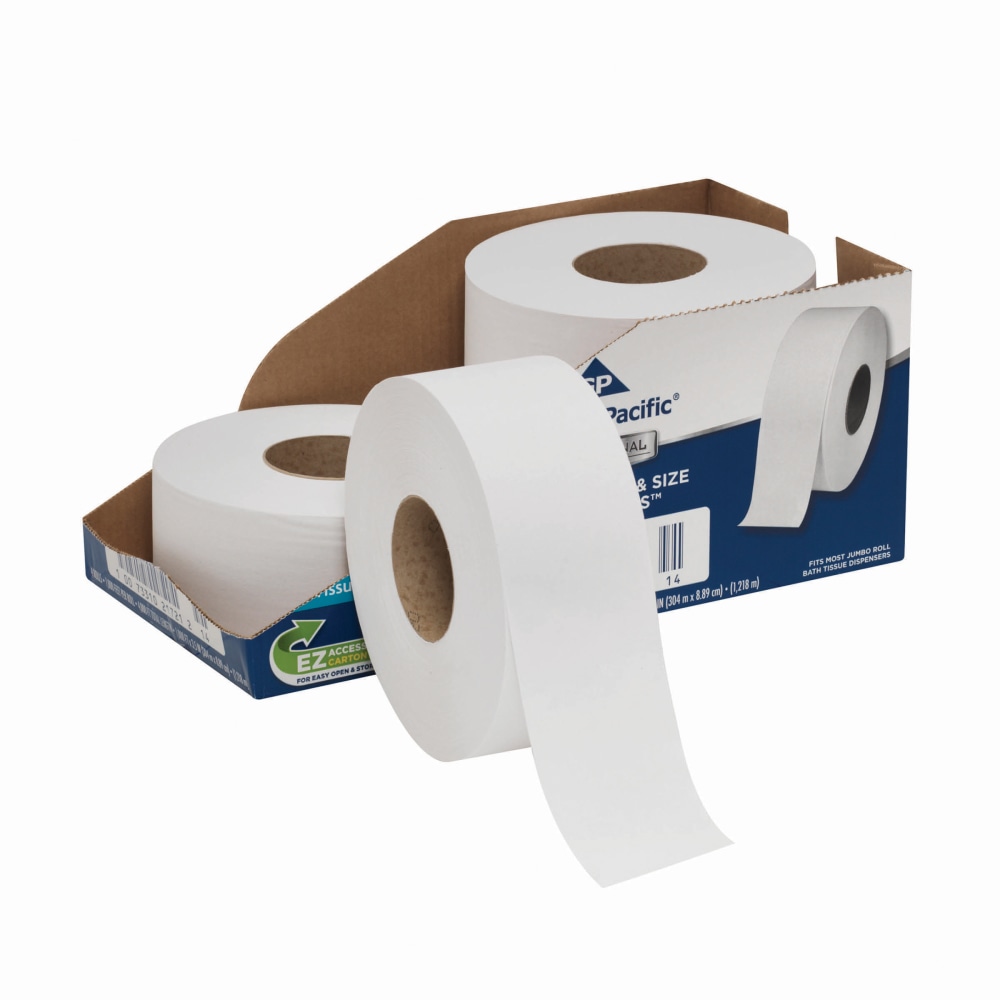 Georgia-Pacific PRO Convenience Pack Jumbo Jr. Roll 2-Ply Toilet Paper, 1000ft Per Roll, Pack Of 4 Rolls (Min Order Qty 2) MPN:2172114