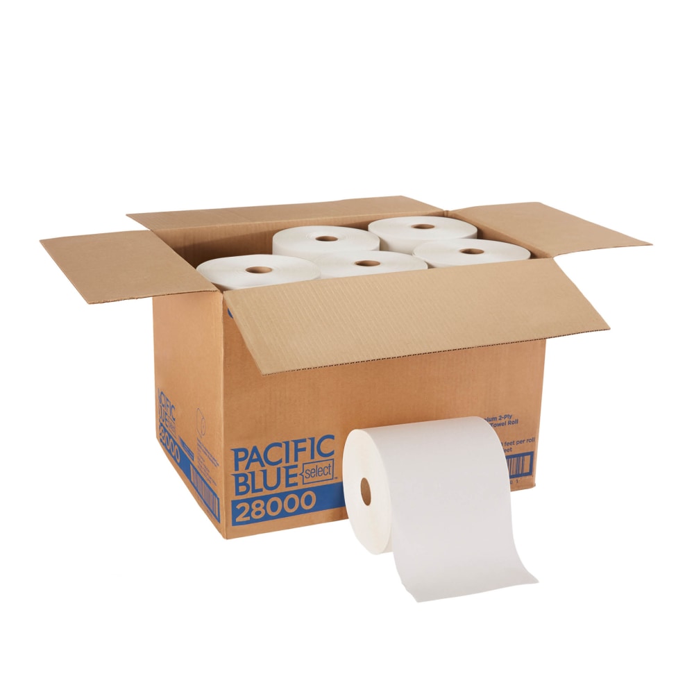 Pacific Blue by GP PRO Select Premium Paper Towels, 2-Ply, 350ft Per Roll, Pack Of 12 Rolls MPN:28000