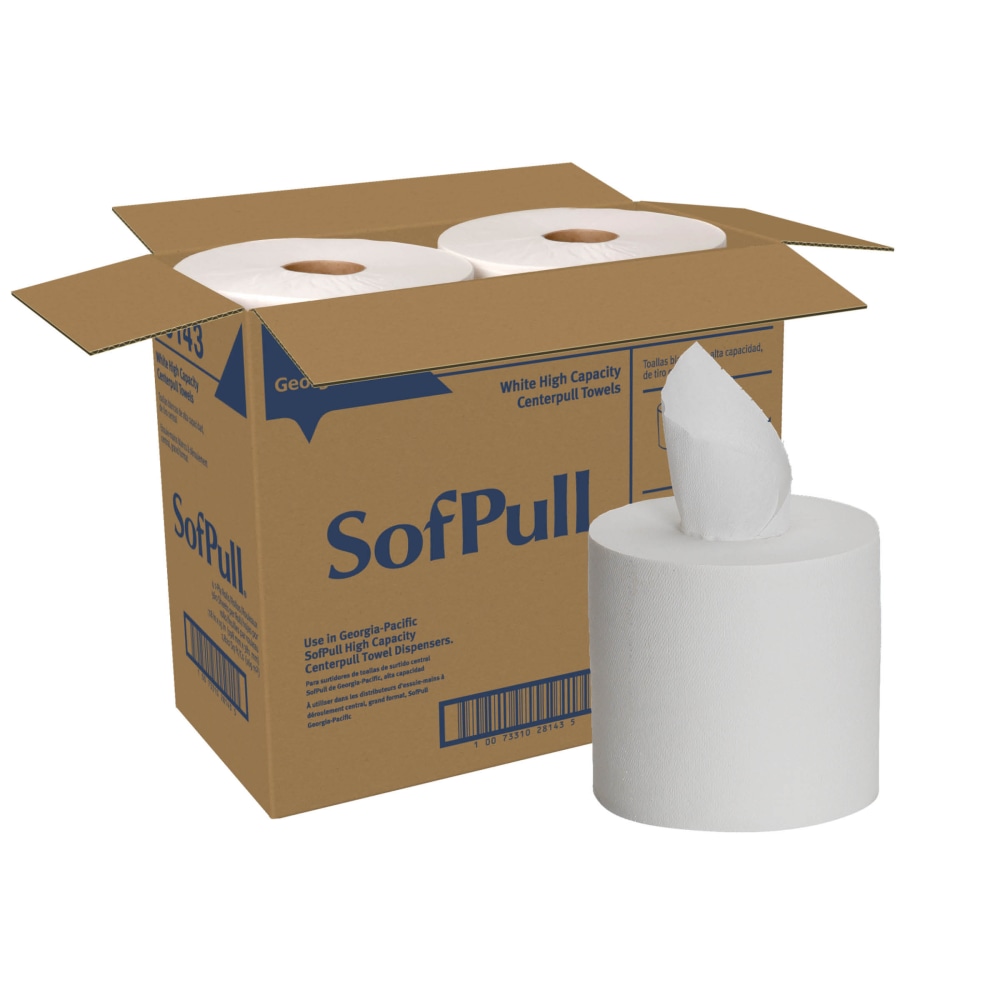 SofPull by GP PRO High-Capacity Centerpull 1-Ply Paper Towels, 560 Sheets Per Roll, Pack Of 4 Rolls MPN:28143
