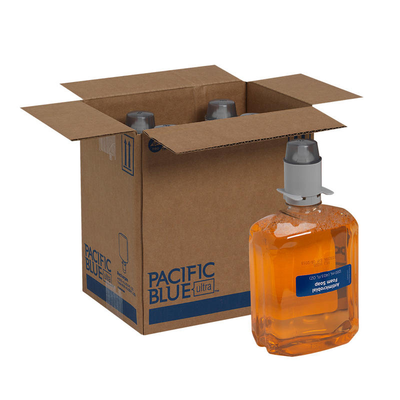 Pacific Blue Ultra by GP PRO Antimicrobial BZK Foam Hand Soap, Citrus, 4 Bottles Per Case MPN:43819