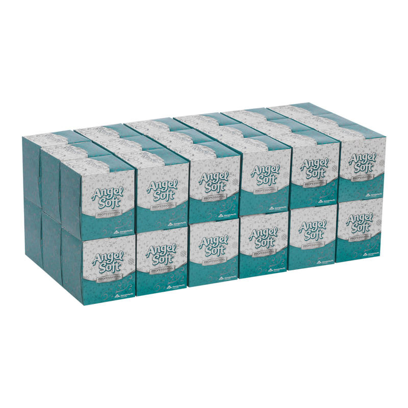 Angel Soft Professional Series by GP PRO 2-Ply Facial Tissue, 96 Sheets Per Box, Case Of 36 Boxes MPN:46580