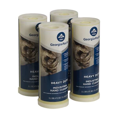 Hand Cleaner, Gel, 3, 000 mL, Heavy Duty, Includes Grit, Citrus, Moisturizing, 4 PK MPN:44627