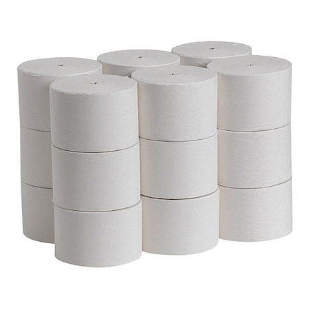 Compact, Coreless, 1 Ply, 3000 Sheets, White, 18 PK MPN:19374