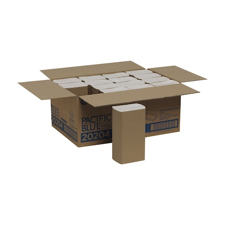 Pacific Blue Basic® Multifold Paper Towels By Gp Pro (Georgia-Pacific), White, 4, 000 Towels Per Case MPN:20204