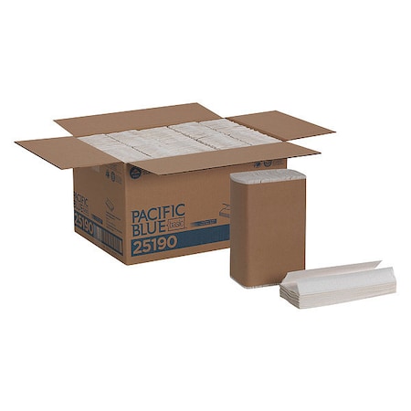 Pacific Blue Basic®, C-Fold Paper Towels By Gp Pro (Georgia-Pacific), White, 2, 400 Towels Per Case MPN:25190