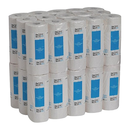 Pacific Blue Select Perforated Roll Paper Towels, 2 Ply, 85 Sheets, 11 in x 8.8 in Sheets, White, PK30 MPN:27385