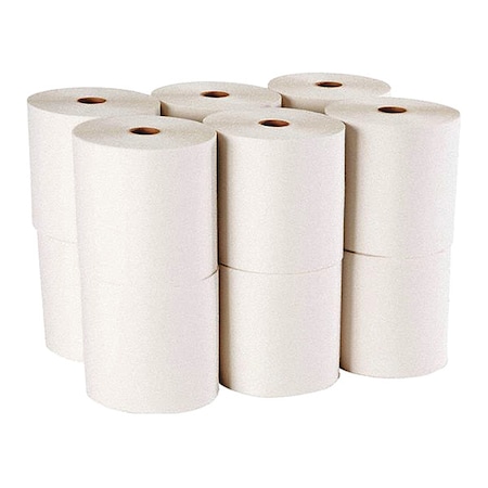 Pacific Blue Select Hardwound Paper Towels, 2 Ply, Continuous Roll Sheets, 350 ft, White, 12 PK MPN:28000