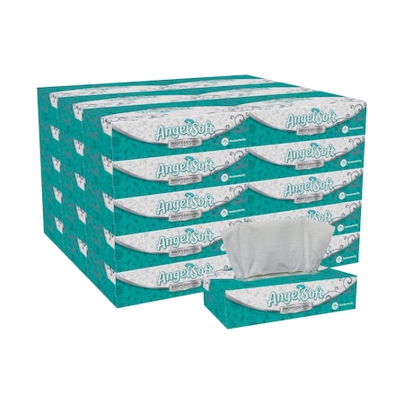 Angel Soft Professional Series 2 Ply Facial Tissue, 100 Sheets, 30 PK MPN:48580