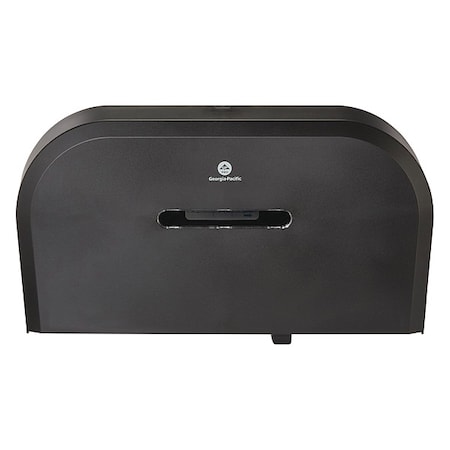Toilet Paper Dispenser, Horizontal Double Roll, Jumbo Core, Wall Mount, Smoke MPN:59210