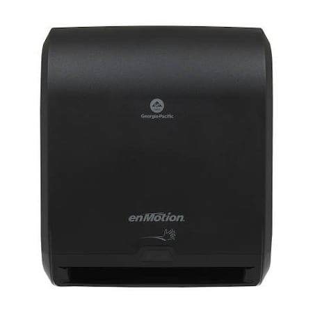 enMotion Touchless Paper Towel Dispenser, Wall Mount, Black, For 1-3/4 in Dia x 10 in W Paper Towels MPN:59462A