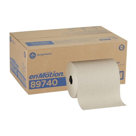 enMotion Hardwound Paper Towels, 1 Ply, Continuous Roll Sheets, 550 ft, Brown, 6 PK MPN:89740