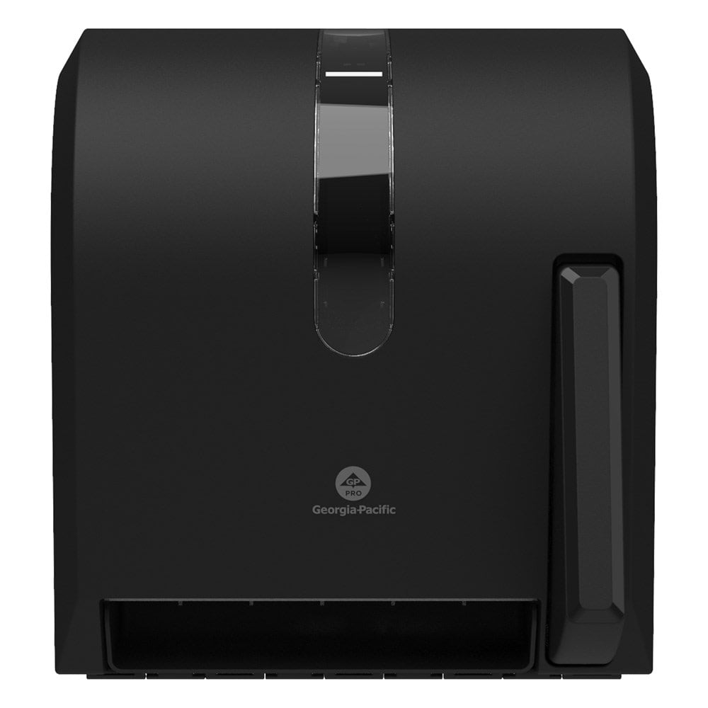 Georgia-Pacific PRO Series Universal Push-Paddle Paper Towel Dispenser, 54338A, 13in x 14.15in x 11.25in, Black, 1 Dispenser MPN:54338