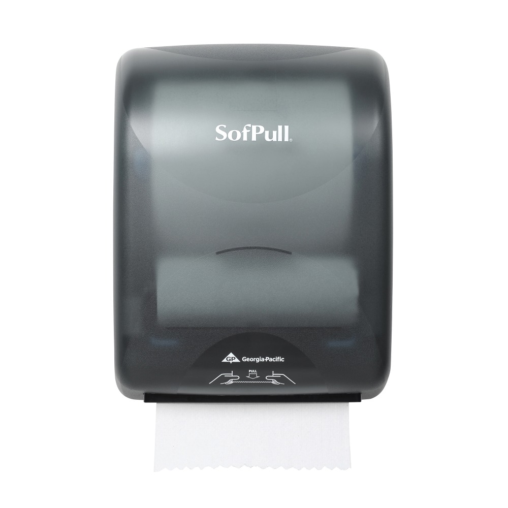 Georgia Pacific, Mechanical Paper Towel Dispenser, 59489, 12.9in x 8.9in x 16in, Smoke Gray, 1 Dispenser MPN:59489