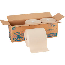 Pacific Blue Ultra™ 8 High-Capacity Recycled Paper Towel Rolls By GP Pro Brown 3 Rolls/Case 26496