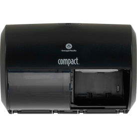 Compact® 2-Roll Side-By-Side Coreless High-Capacity Toilet Paper Dispenser By GP Pro Black 56784A