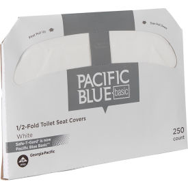 Safe-T-Gard® 1/2-Fold Toilet Seat Cover By GP Pro White 5000 Covers Per Case 47046