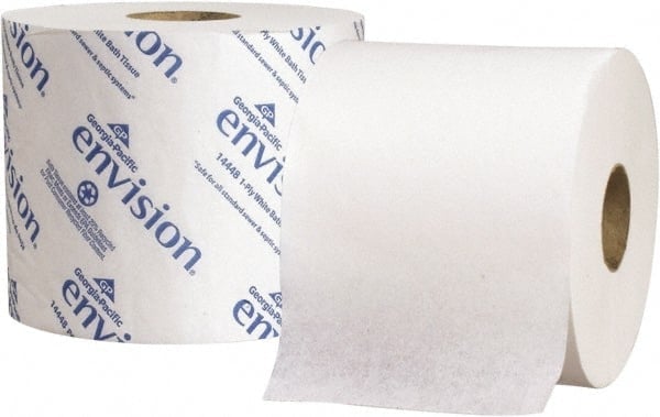 Bathroom Tissue: Standard Roll, Recycled Fiber, 2-Ply, White MPN:19448/01