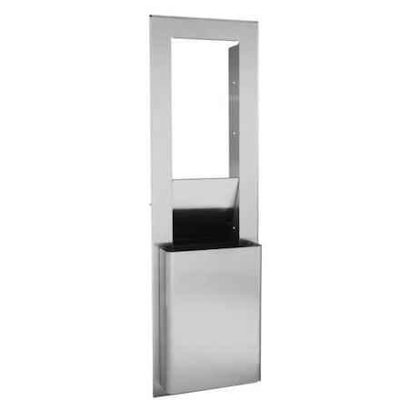 enMotion® Flex 7 gal Rectangular Trash Can, Silver, None, Stainless Steel, 17 1/4 in MPN:59751