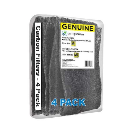 AirFilter, 0.25inD, 6.5inH, 22inW, Pad, PK4 MPN:FLT47CB4