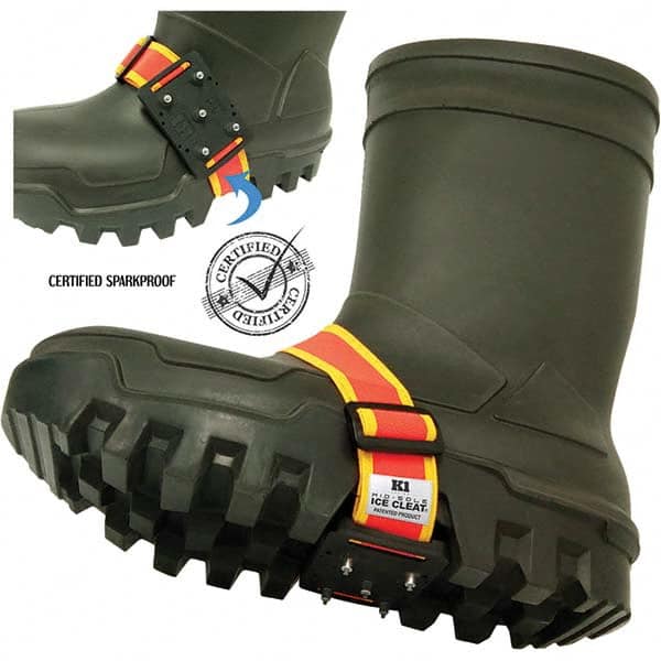 Ice Cleat: Stud Traction, Pull-On Attachment, Size 7 to 8.5 MPN:V8770360-O/S