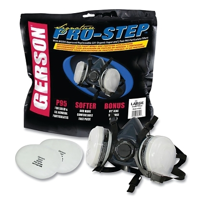 Pro-Step Half Mask Facepc Prof Sil Lg w/G01 Ov MPN:9391
