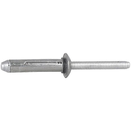 Blind Rivet, Dome Head, 1/4 in Dia., 1-1/8 in L, Aluminum Body, 500 PK MPN:5ZLA3