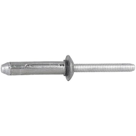 Blind Rivet, Brazier Head, 1/4 in Dia., 1-1/4 in L, Aluminum Body, 500 PK MPN:5ZLA8