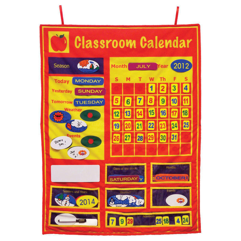 Get Ready Kids Classroom Calendar Set, 36in x 26in, Multicolor, Pre-K - Grade 8 MPN:MTB800