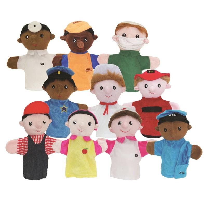 Get Ready Kids Community Helper Puppets, Set of 10 MPN:MTB469