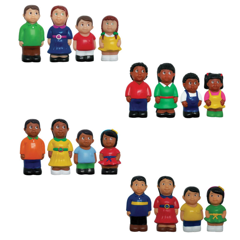 Get Ready Kids Ethnic Family Figures, Set of 16 MPN:MTB624