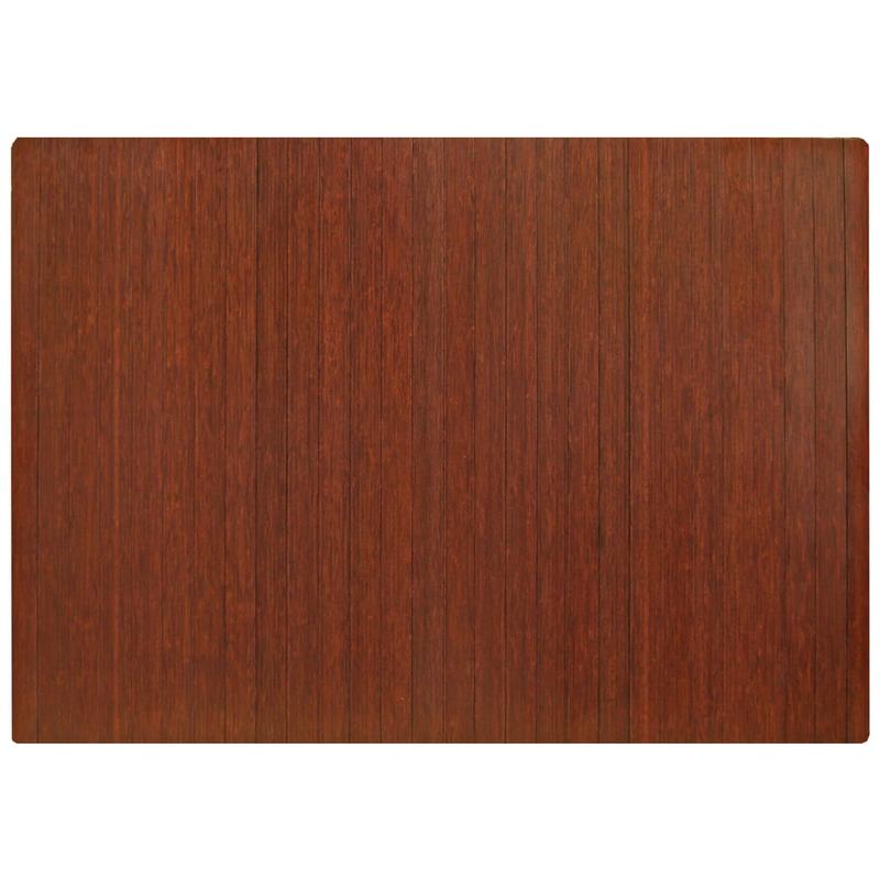 Anji Mountain Bamboo Roll-Up Chair Mat, 48in x 72in, 1/4in-Thick, Dark Cherry MPN:AMB24002