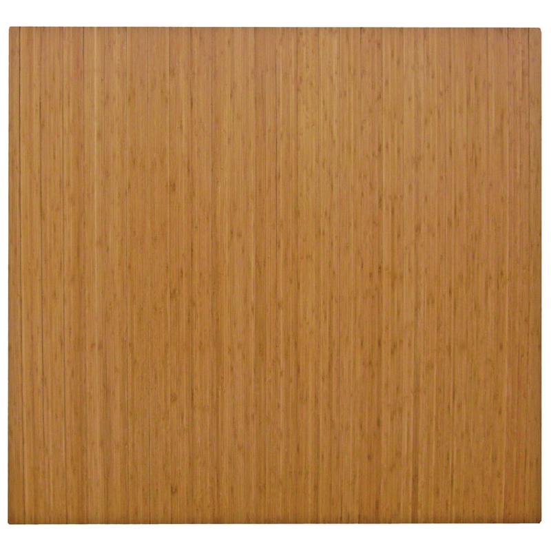 Anji Mountain Bamboo Roll-Up Chair Mat, 48in x 52in, 1/4in-Thick, Natural MPN:AMB24012